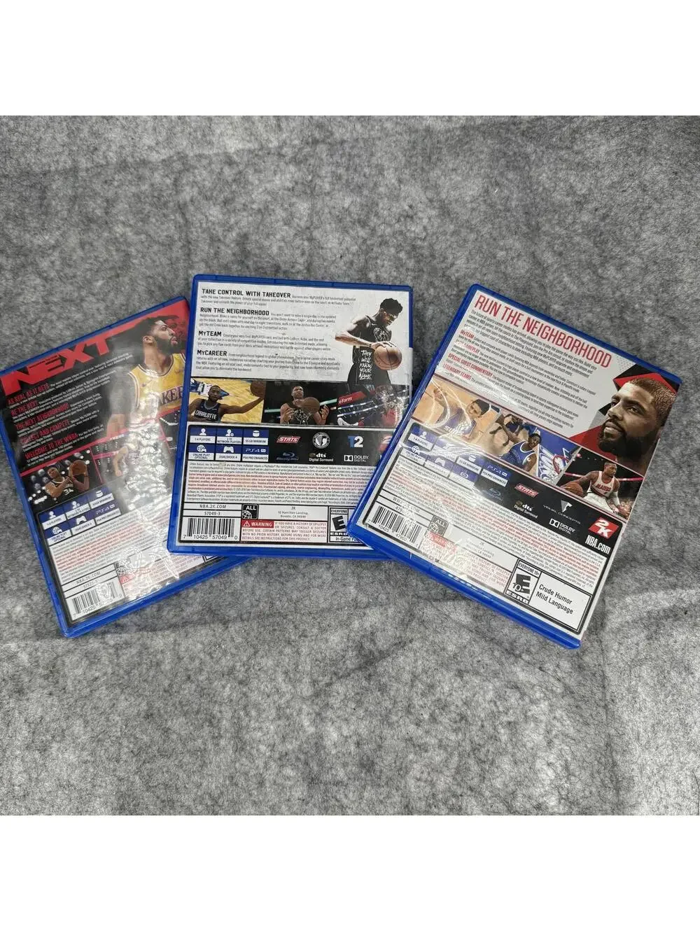 Bundle of 3 Play Station PS4 Video Games Basketball NBA2K18 NBA2K19 NBA2K20 608